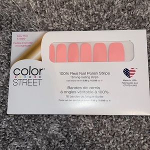 Charleston Blush Color Street 100% Real Nail Polish Strips